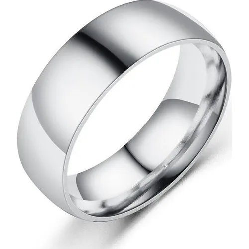 Jewelry Shop 8 mm Thick Classic Men 'S women 'S Unisex Steel Wedding Ring 3 Color CL19