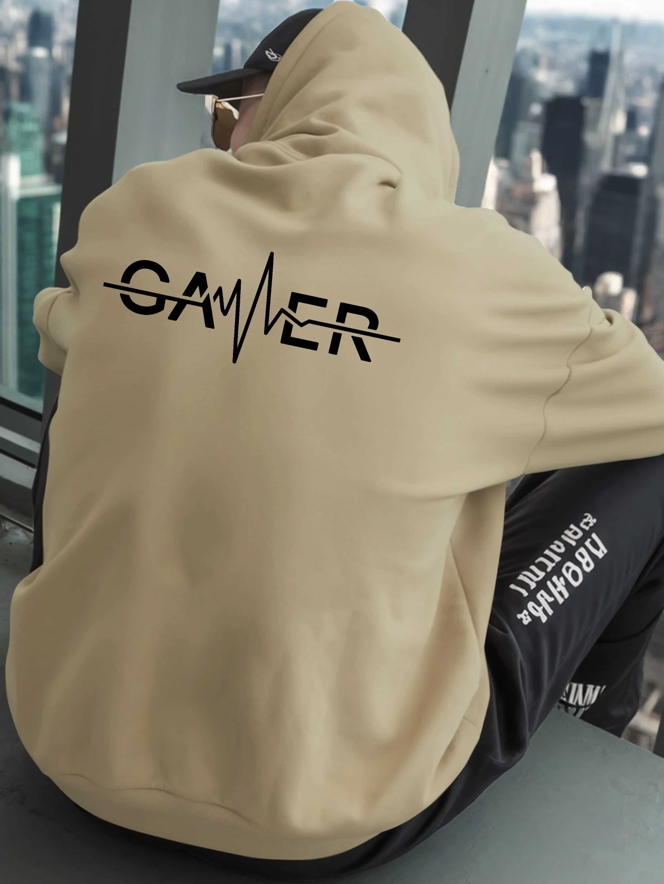 Men's Hooded Sweatshirt Loose Fit New Style Fashionable Street Style Printed Autumn and Winter Top Soft Fabric Exquisite Gift