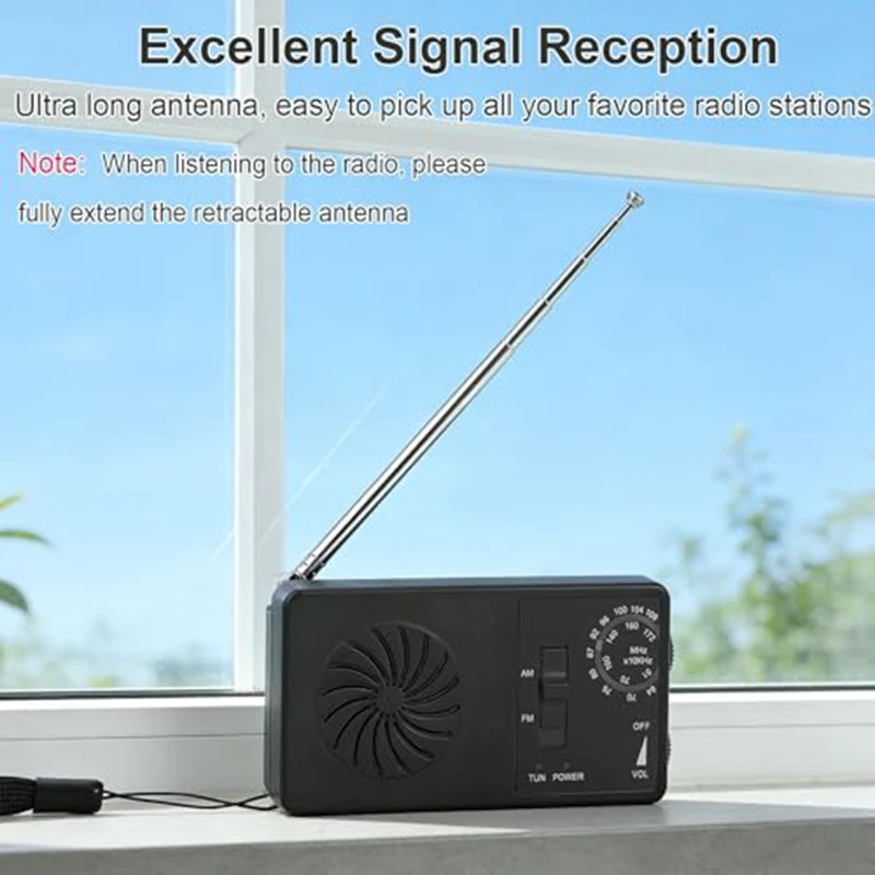 Novo Modelo de Rádio de Bolso Compacto e Portátil para Emergências ao Ar Livre, Ultrafino e de Alto Volume, Modelo 2026, Sucesso de Vendas