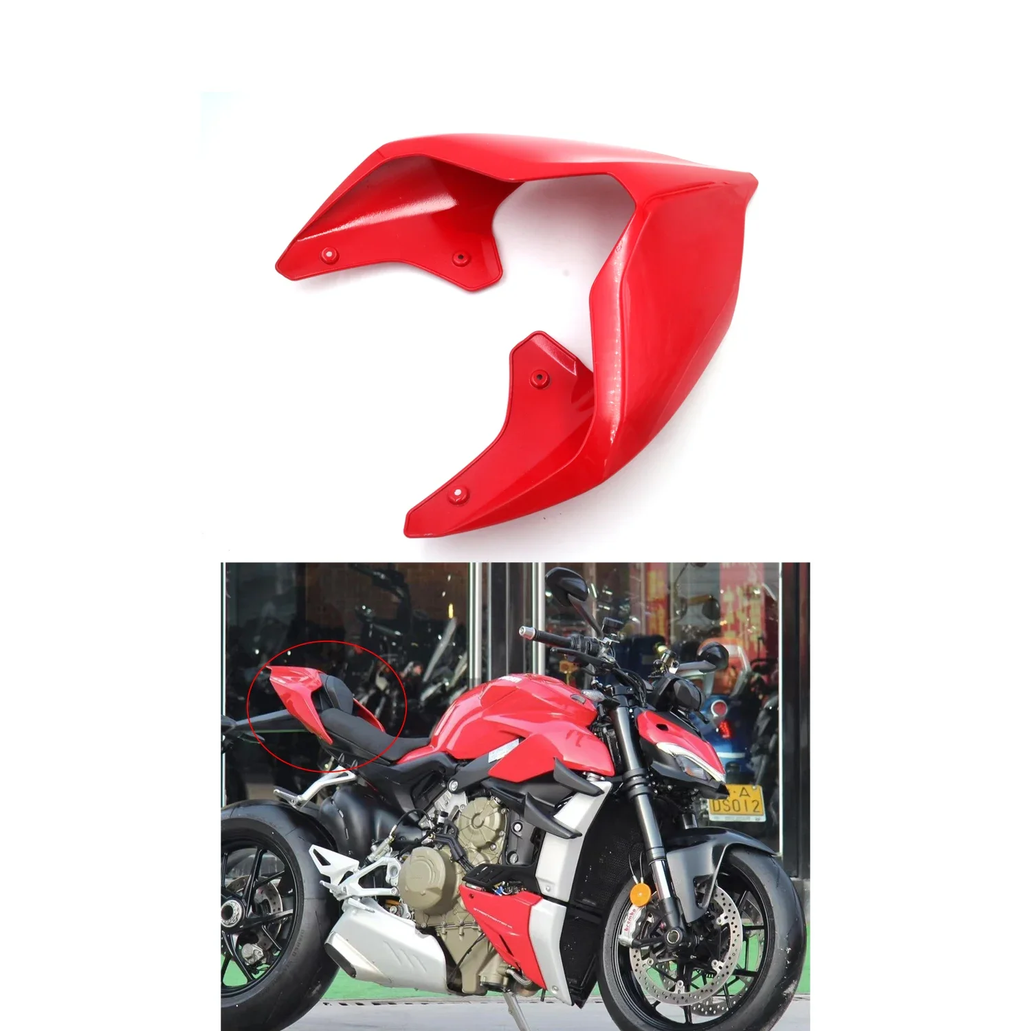 

Motorcycle Rear Seat Cover Upper Fairing For Ducati Panigale V4 V4S 2018-2019 Not Original Color