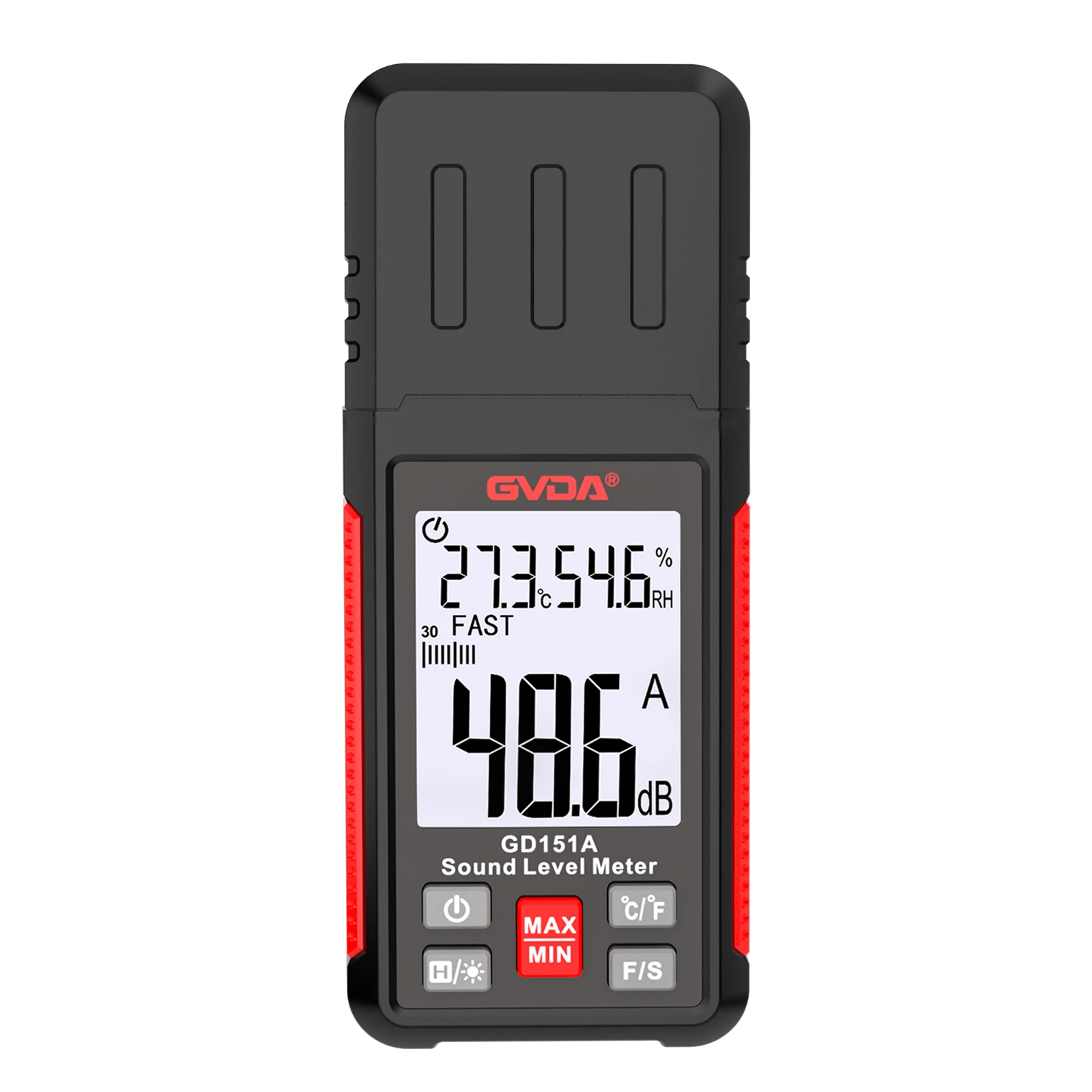GVDA Digital Sound Level Meter Noise Tester Decibel Detector Audio Sound Level Monitor Sound Measuring Range 30-130dB