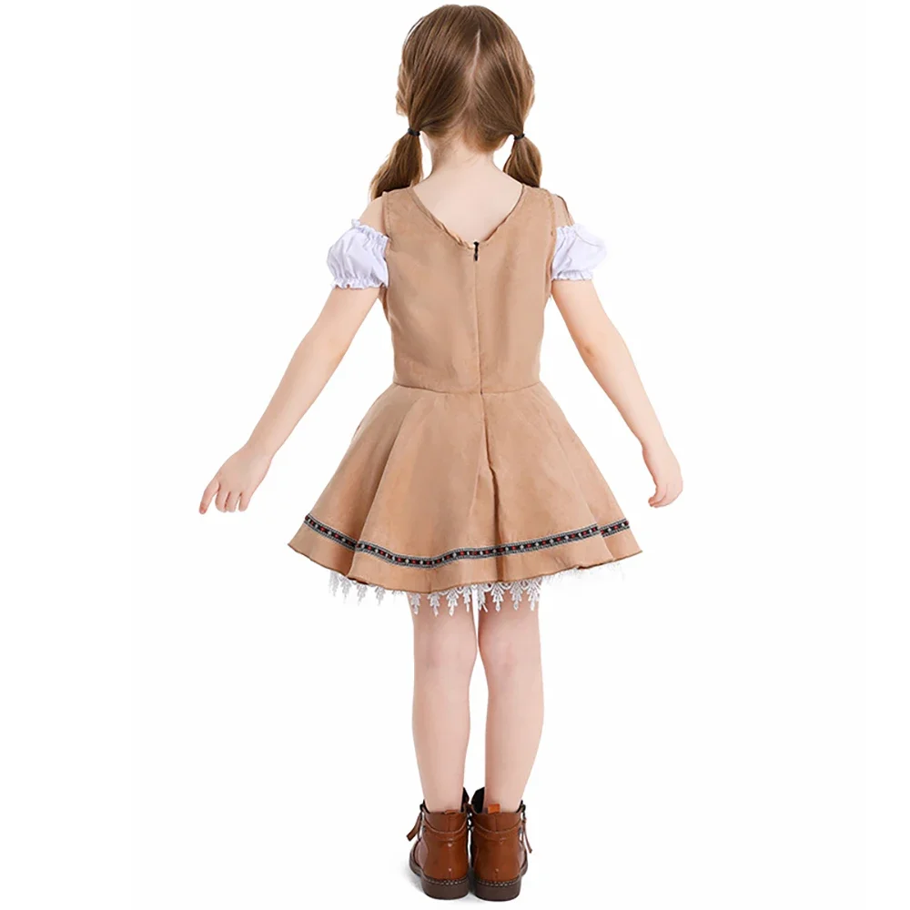 New Bavarian Festival Party children Beer Girl Dress German Oktoberfest Children Costume Oktoberfest Cospaly Costume