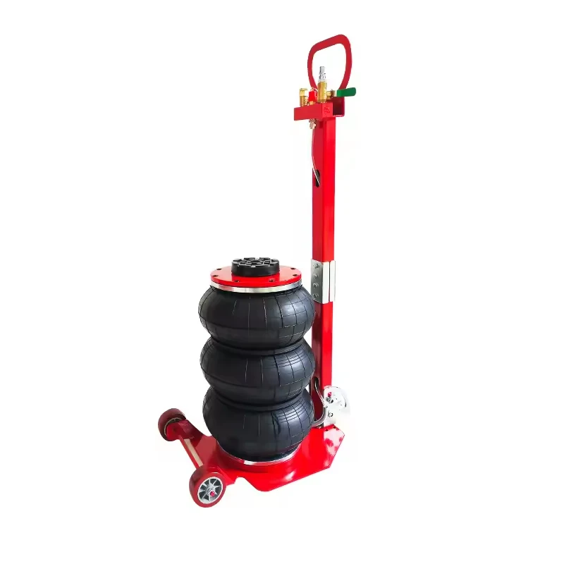 Pneumatic Iron 3Ton Triple Bag Air Car Jack Heavy Duty Lifting Jack with Handle