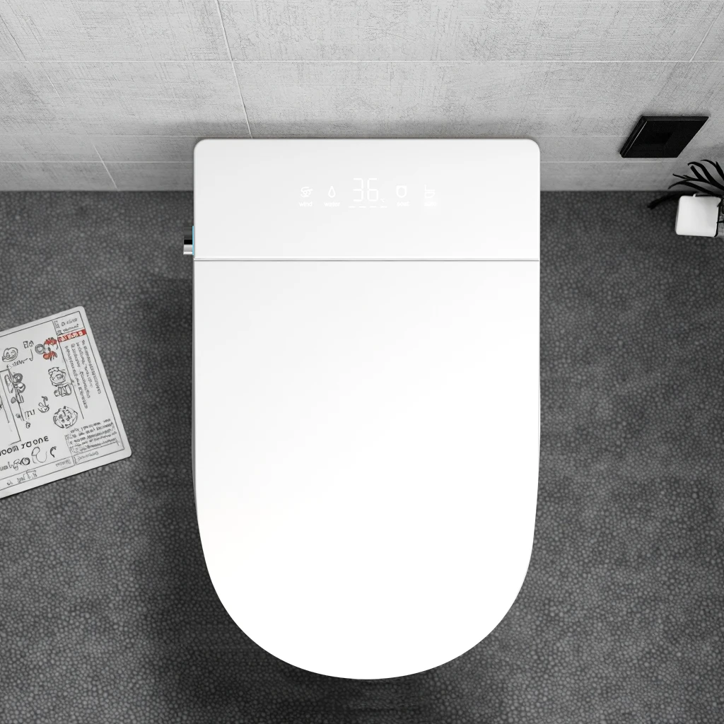 Cisterna a scomparsa WC sospeso WC WC automatico senza serbatoio intelligente a parete WC intelligente