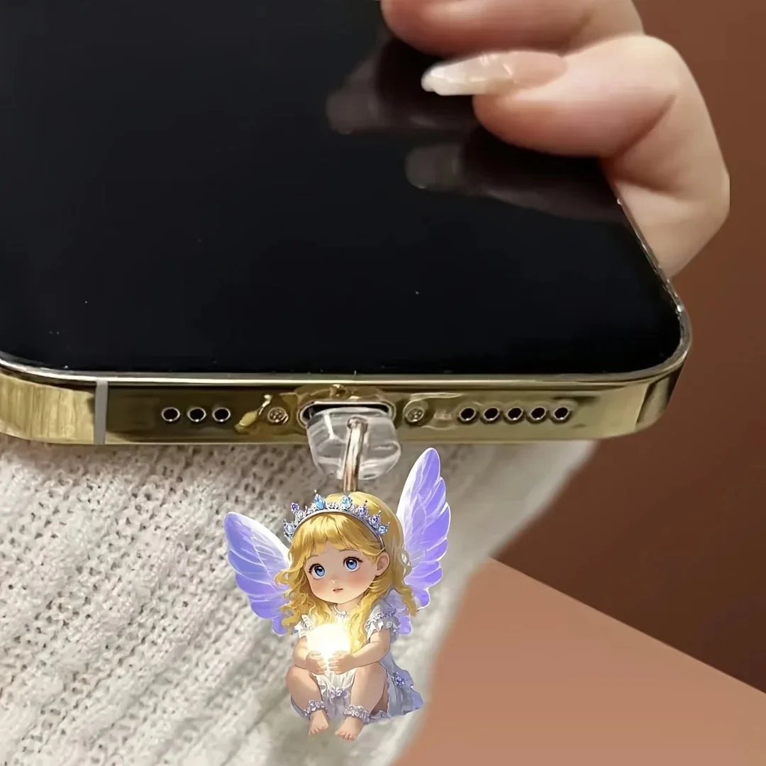 타입-C 더스트 플러그 내구성이 뛰어난 귀여운 더스트 플러그 아이폰 더스트 플러그 모바일 기기용 기능성 안드로이드 폰 아이폰