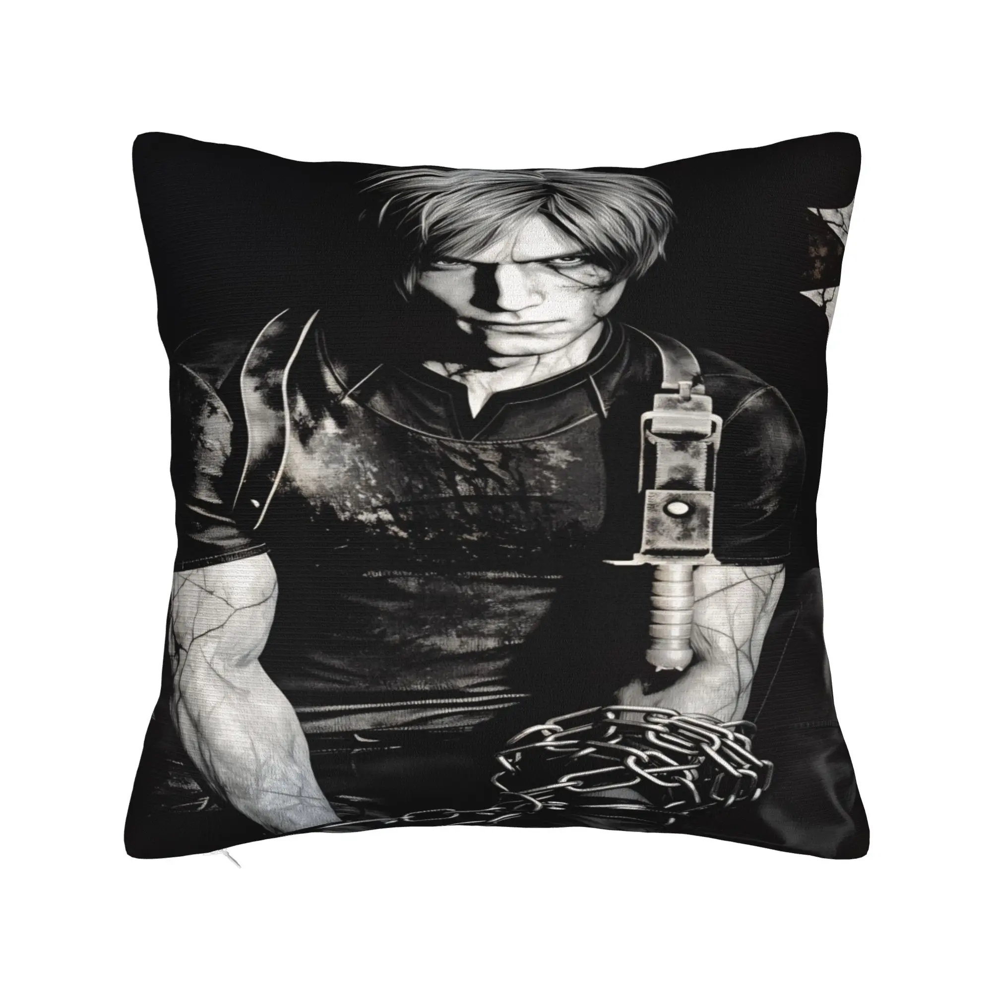 L-Leon Kennedys Pillow Cover  Kawaii Pillow Case For Living Room Sofa Custom Cushion Cover Birthday Gift