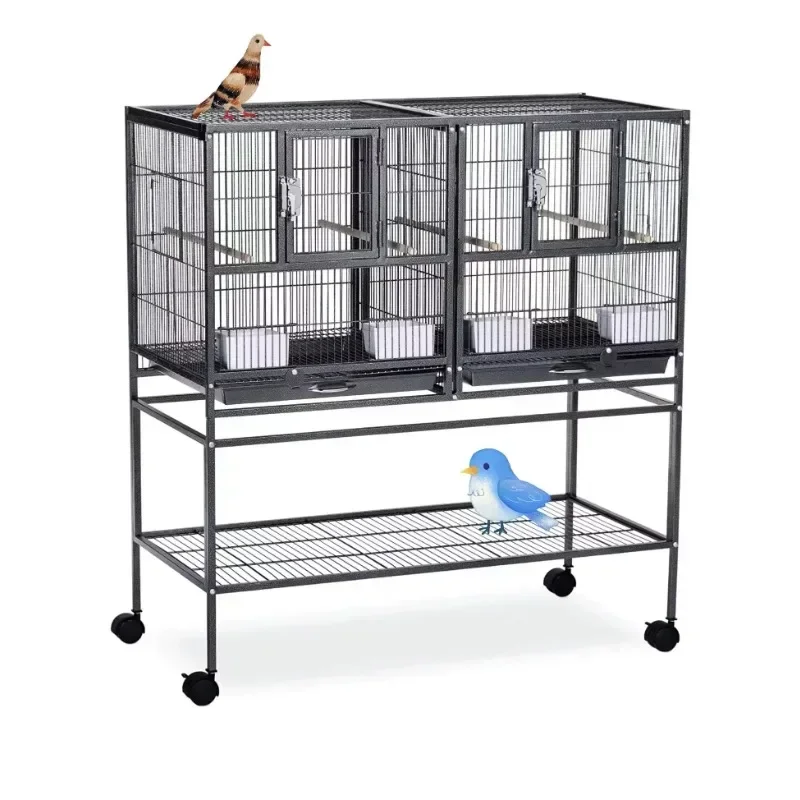 

Portable wire mesh large pet bird cage for parrot breeding