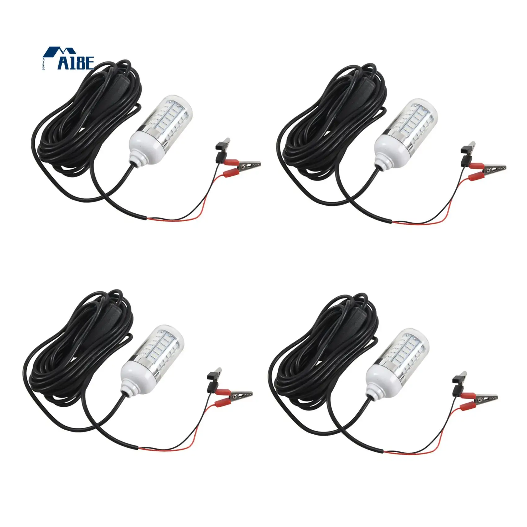 

A18E-4X 12V LED Green Underwater Submersible Night Fishing Light Crappie Shad Squid Boat Fishing Light