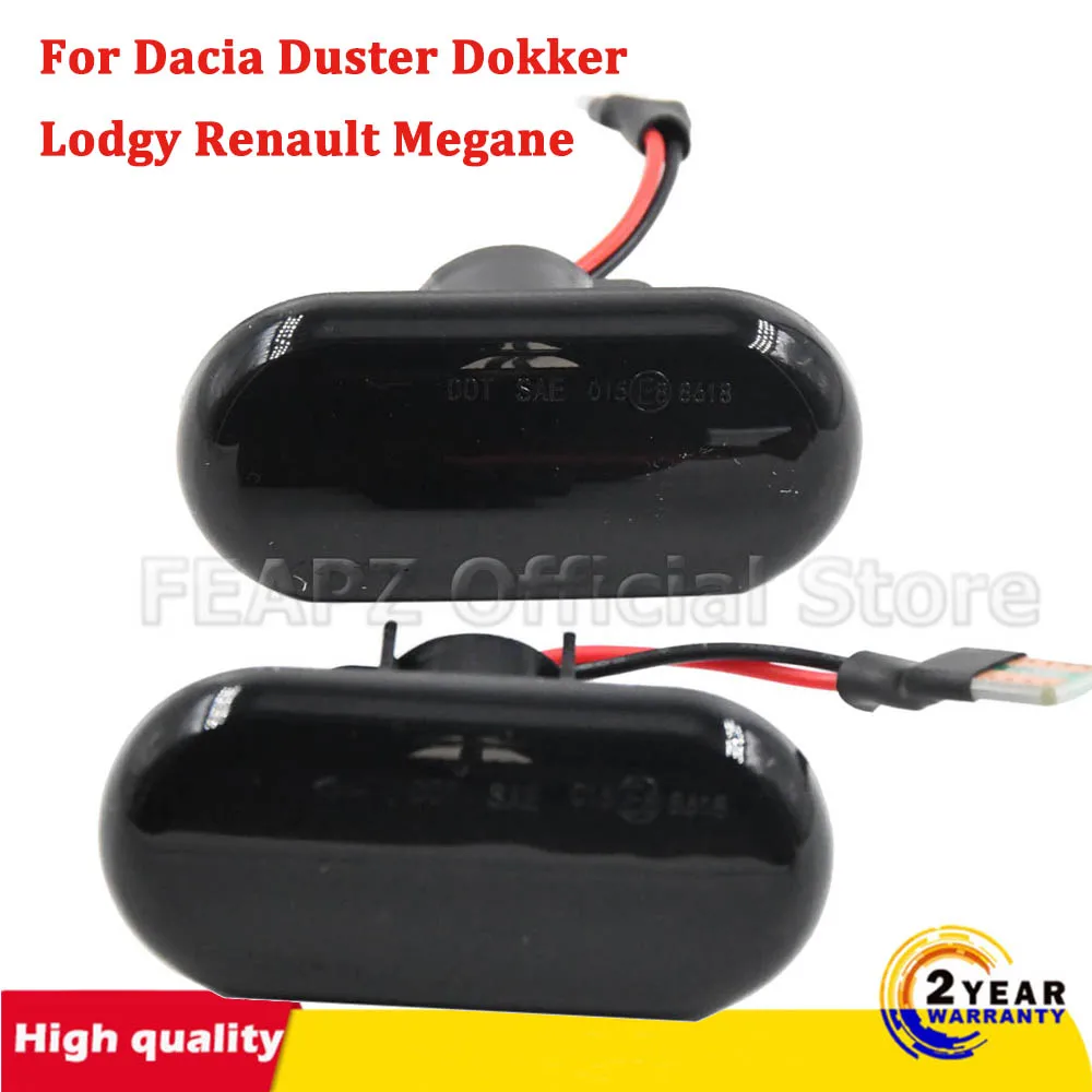 2 pz per Dacia Duster Dokker Lodgy Renault Megane 1 Clio1 2 KANGOO ESPACE Smart sequenziale lampeggiante LED indicatore di direzione laterale