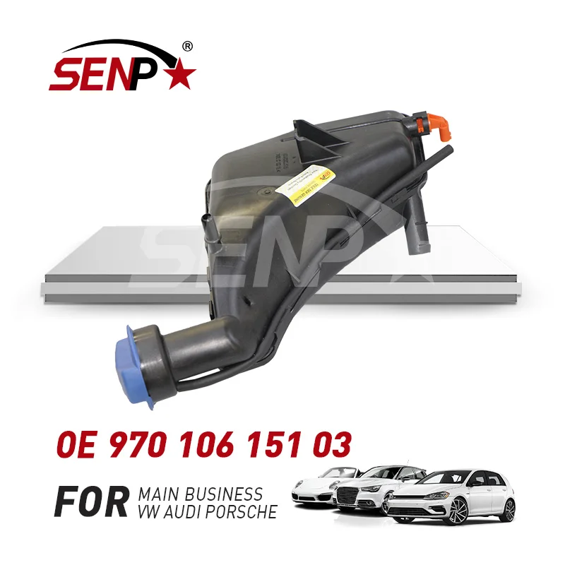 SENP Radiator Engine Coolant Expansion Water Tank for Porsche Panamera 97010615103 Plastic Material