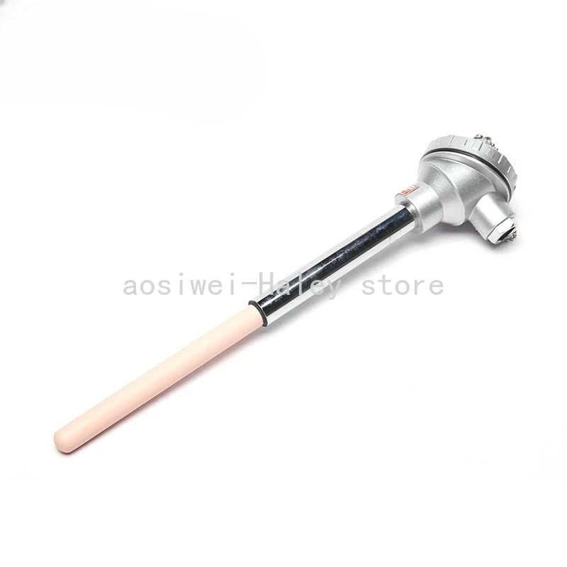 Thermocouple temperature sensor K-type WRN-132 300-500mm corundum ceramic tube SUS304 1300 degree for high temperature furnace