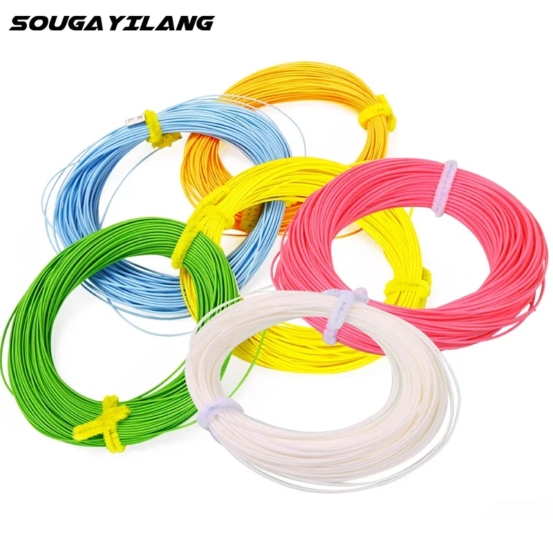 Sougayilang 100FT 4F 5F 6F 7F 8F Fly Fishing Line Weight Forward Nymph Floating Fly Fishing Line Polyethylene Fly Fishing Lines