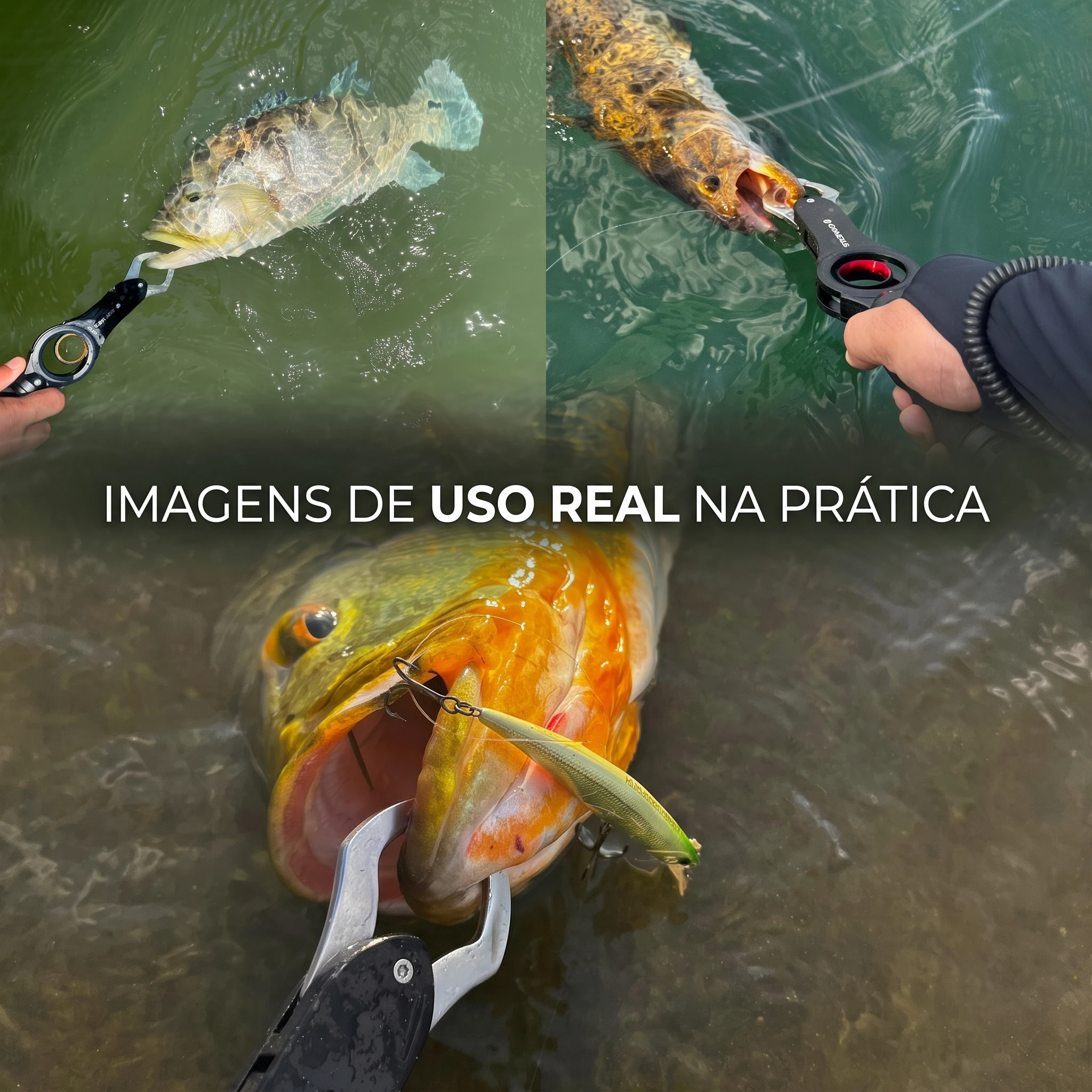 Gomexus Fisch-Lippengreifer mit Skala, max. 40 lbs Skala, für sicheres Fischhandling, einfache Hakenentfernung – ideale Angelgeschenke für Männer. – Detail 6