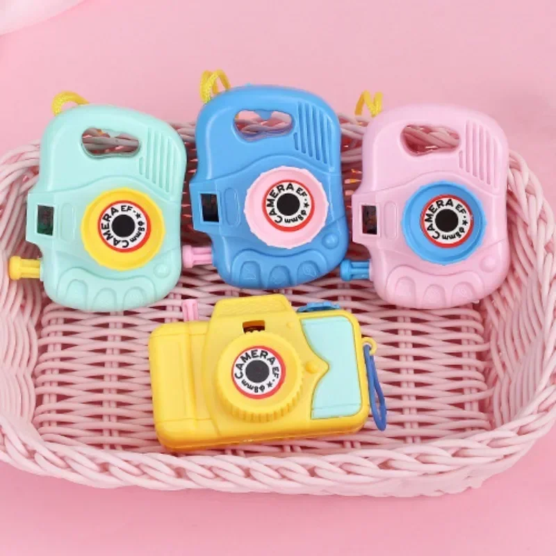 1PCS Lustige Mini Cartoon Kamera Spielzeug Tier Muster Pädagogisches Kinder Baby Projektion Kamera Kreative Geschenke Zufällige Farbe