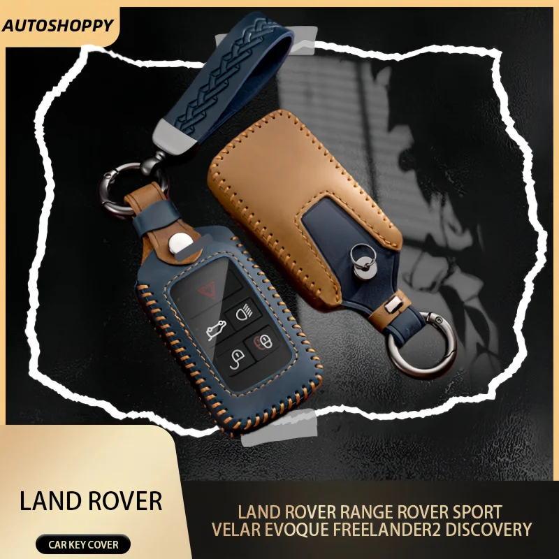 

New Car Remote Key Case Cover Shell Fob For Land Rover Range Rover Sport Velar Evoque Freelander2 Discovery Jaguar XF XJ XJL XE