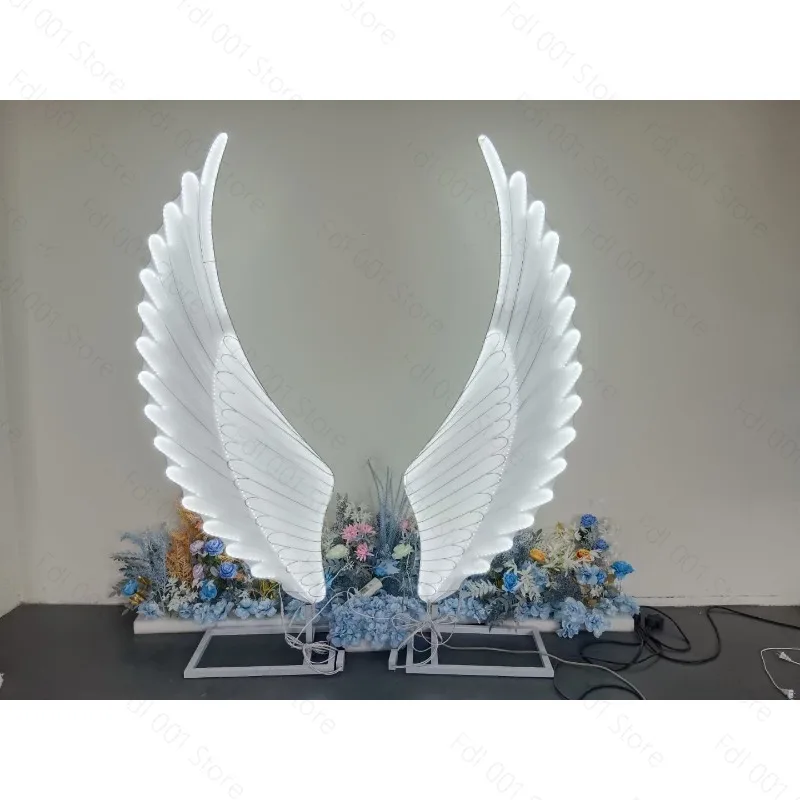 New wing ornament wedding props angel wings wedding site layout model photo clock in phoenix wings