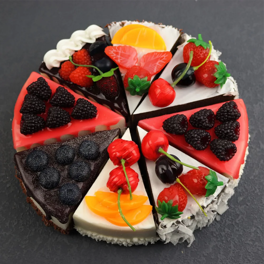 Simulation Fruit Cake Artificial Bread Fake Food Photo Props Dessert Display Decortion Bread Showcase Shoot Prop Artificial Cake