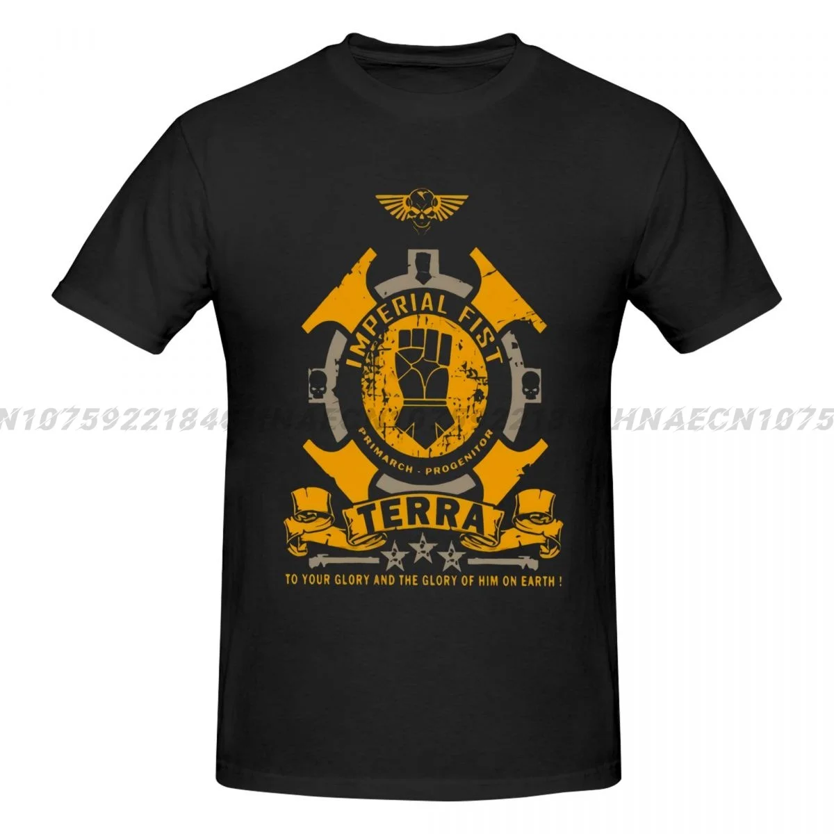 Imperial Fist Terra T Shirt Design Short Sleeve 3xl Outfit Famous Humor Summer Style Unique T Shirt Men Fashion Casual Aesthetic