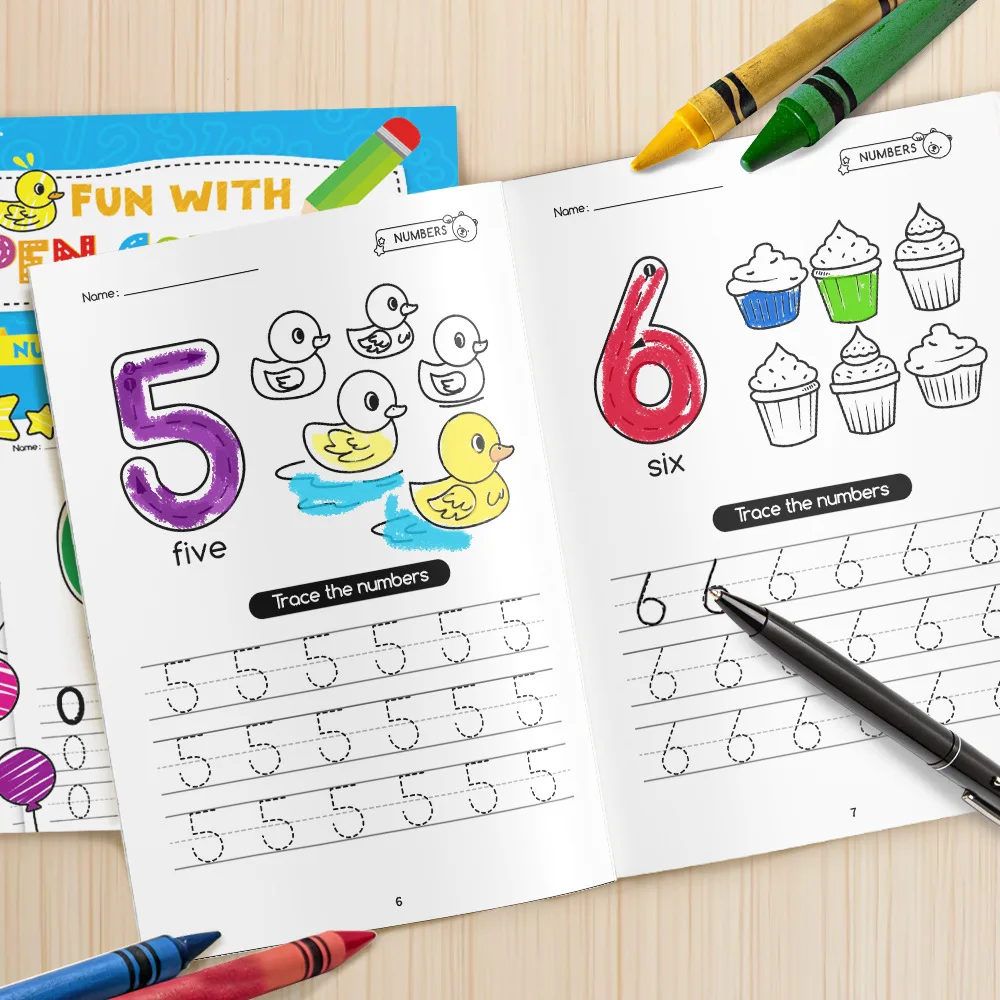 دفتر ممارسة الخط والرسم لتعليم ما قبل المدرسة للأطفال، كتاب ممارسة التحكم في القلم الرقمي #2