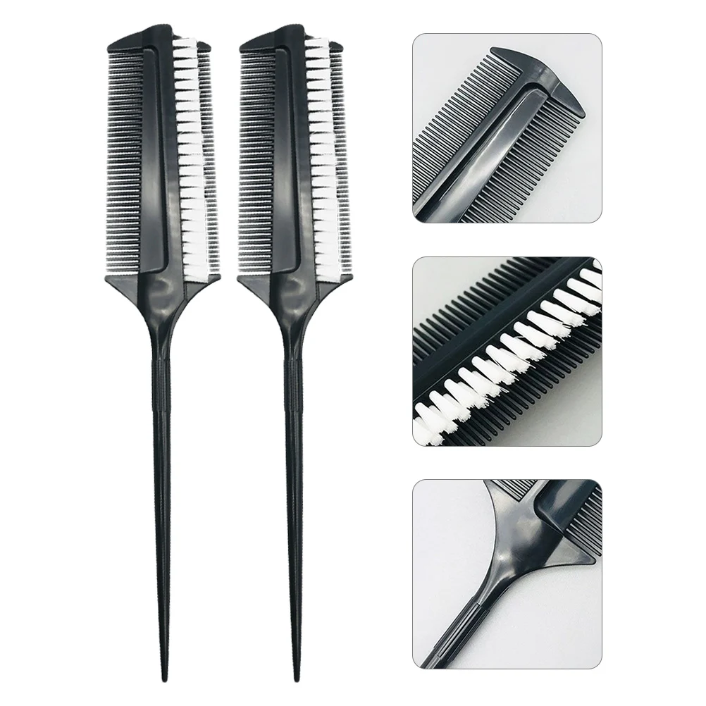 

2pcs Dye Applicator Double Sided Comb Coloring Treatment Salon Home Use Multi Purpose Styling Tool Portable Tint For Diy Barber