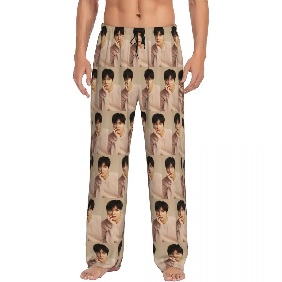 

Custom Kpop Lee Min Ho Pajama Pants Men Sleepwear Sleep Lounge Bottoms with Pockets