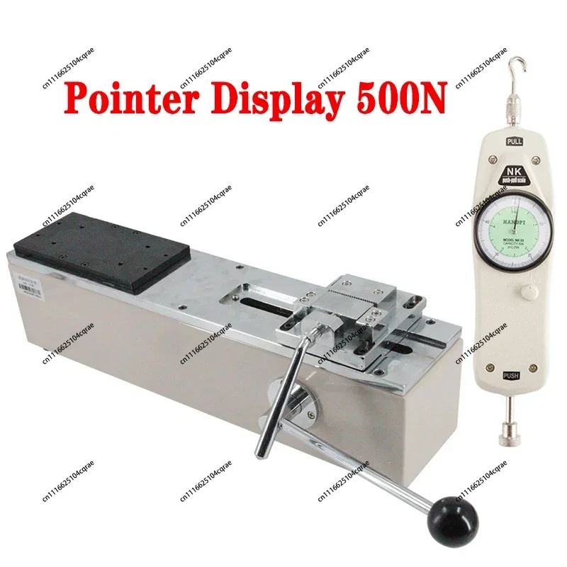 1000N HPH Force Gauge Test Bench Harness Terminal Pull Tester Machine Manual Tensile Testing Machine Horizontal Digital
