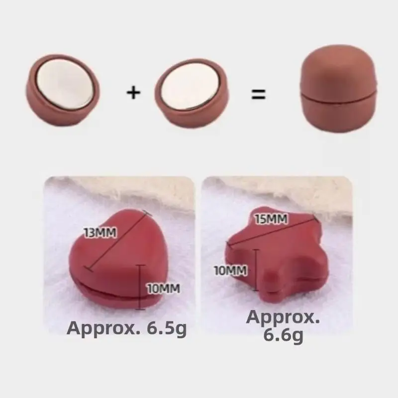 New Heart Shaped Magnetic Shirt Clasp No-Mark Invisible Shirt Neckline Fastener Mini Clothing Closure Clip Daily Outfits