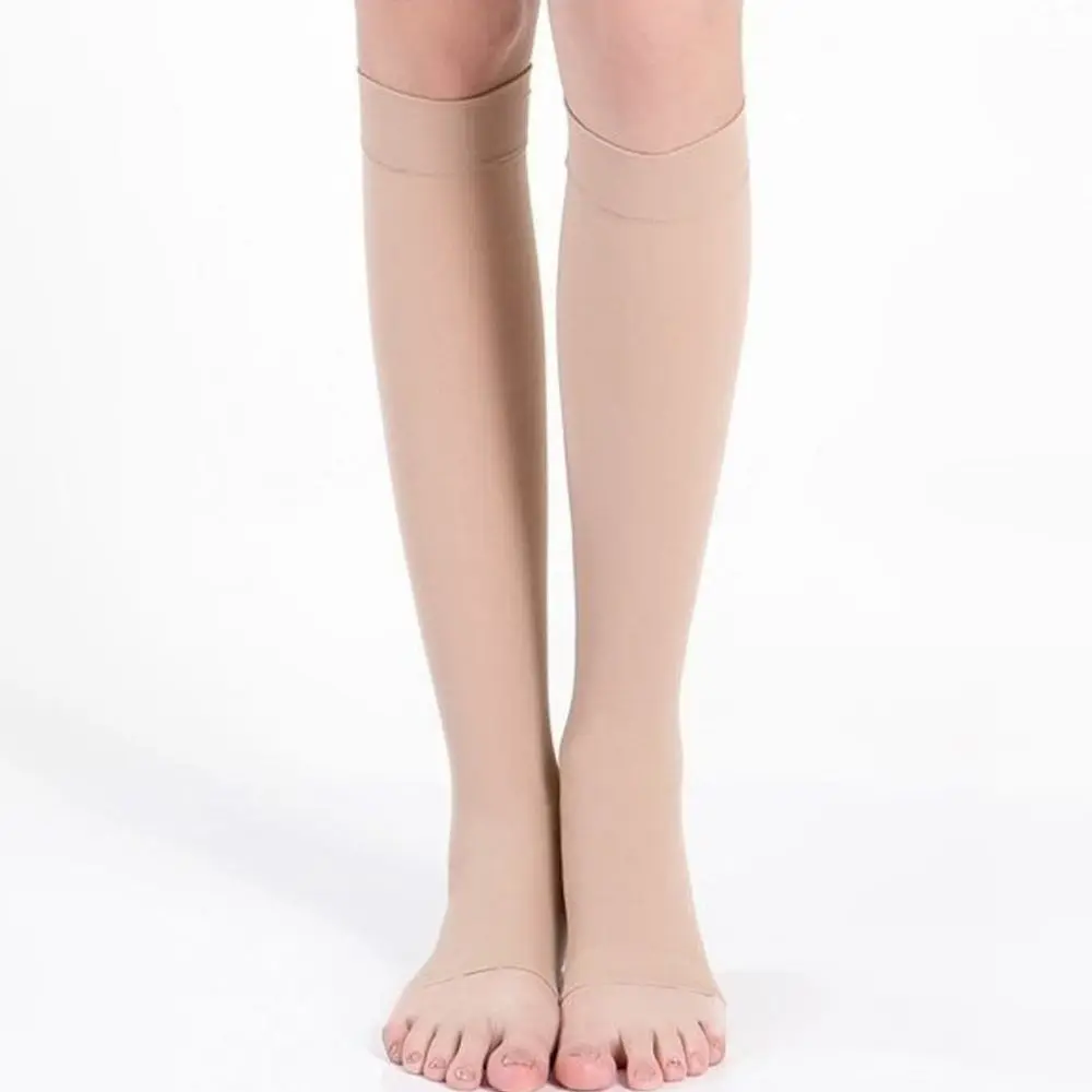 

Style Half Toe Stocks Male Women Long Tube Varicose Socks Pain Reliefing Chemical Fiber Compression Socks
