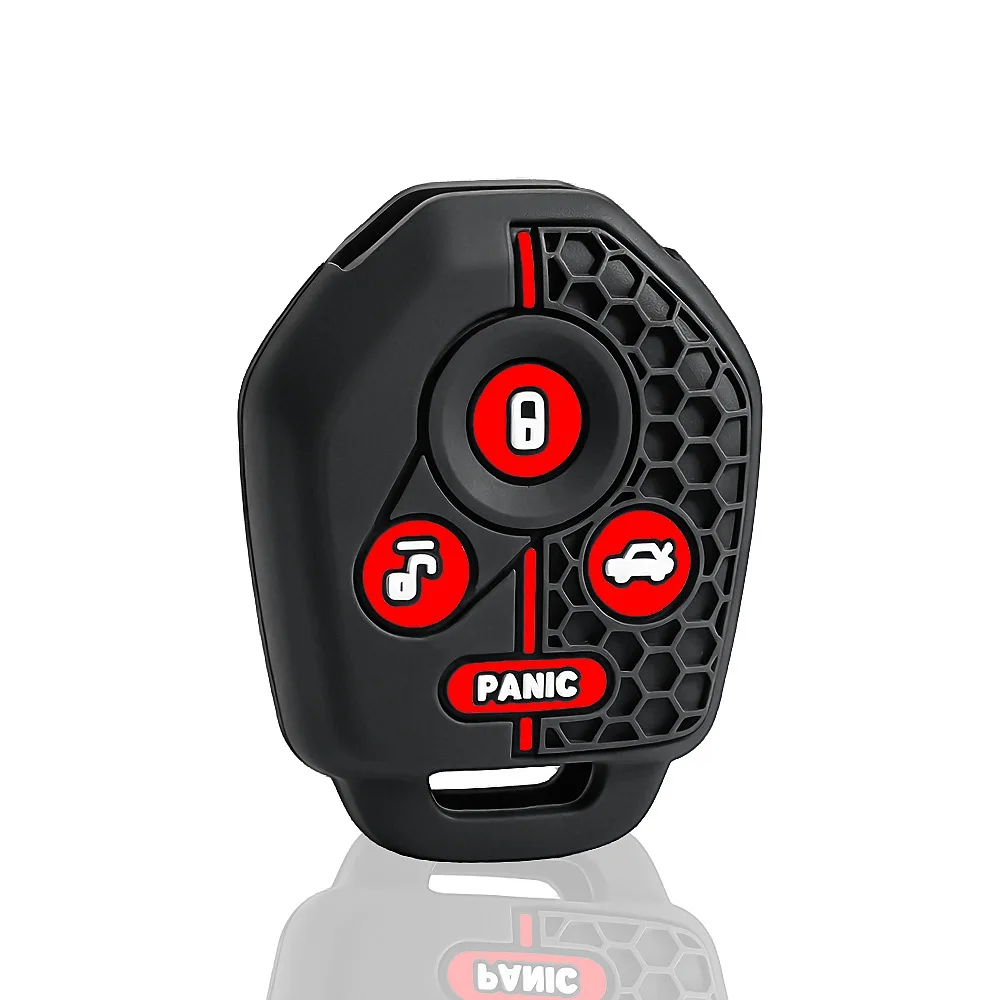 Silicone Remote Key Fob Cover 4 Button Sport Racing Style For Subaru Forester Impreza Legacy Outback WRX STi XV Crosstrek