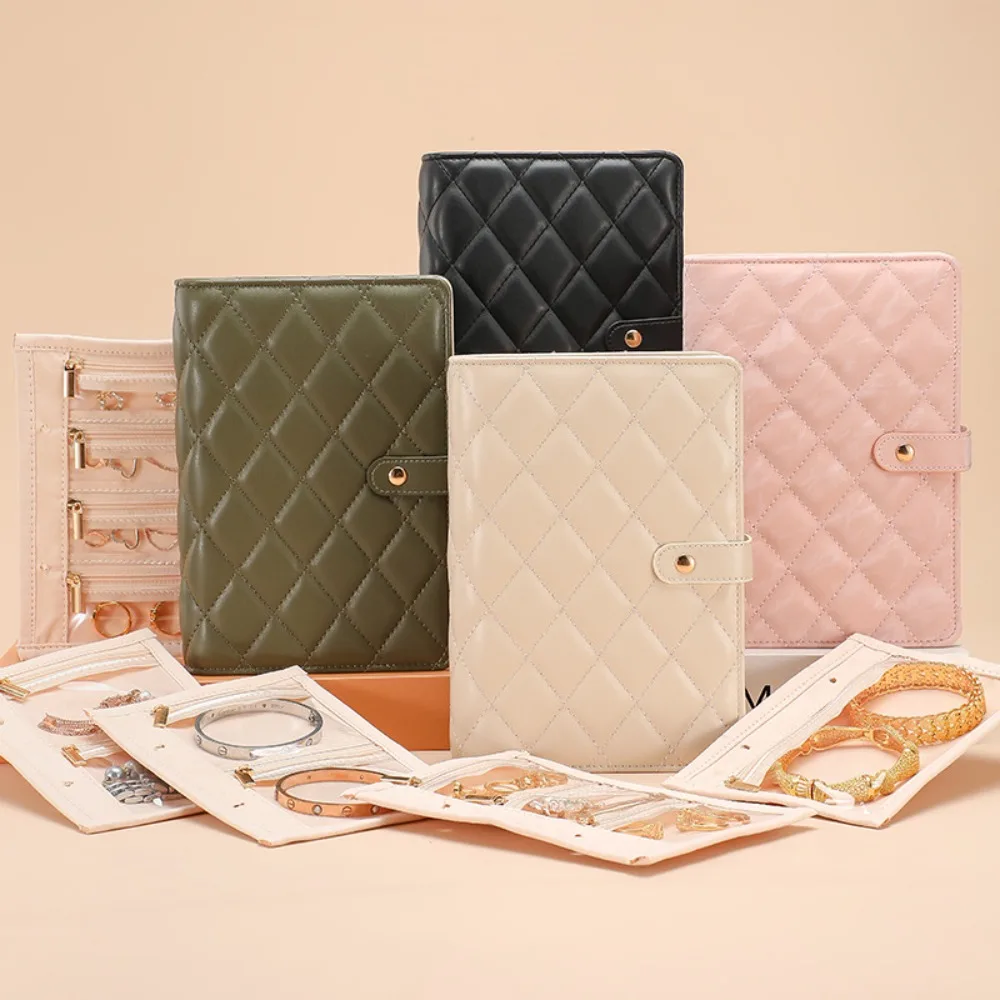 

Waterproof Jewelry Storage Book Portable Partition Jewelry Packaging Brochure Detachable Loose Leaf Necklace Binder Display