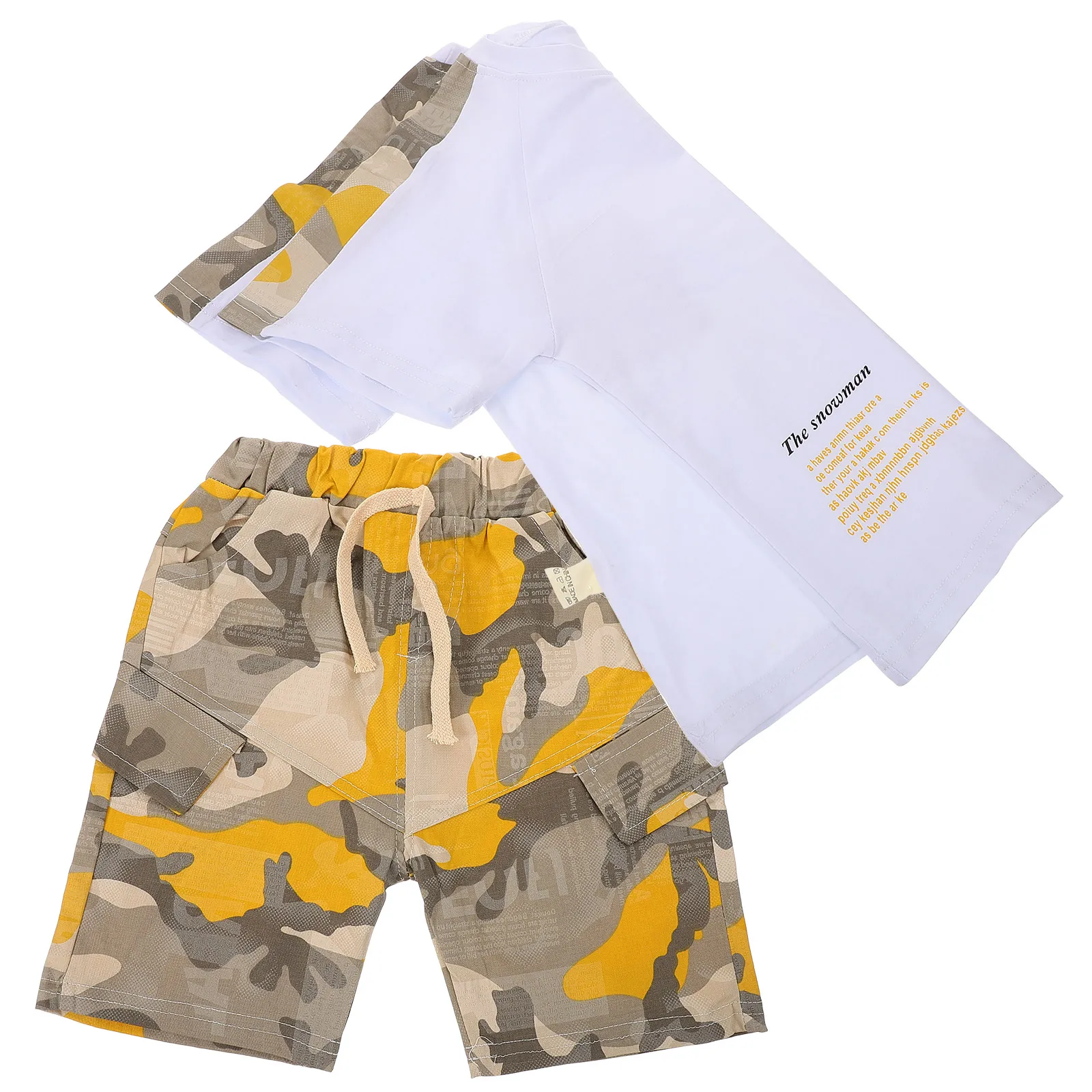 

1 set 1 Set Summer Outfit Short Sleeve T-Shirt Shorts Set For Toddler Boy Lightweight Comfortable Baby Boys Clothes 100