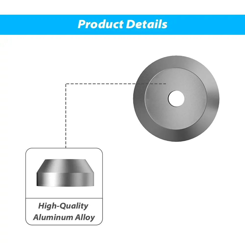 1Pcs Vinyl Record Dome Center Adapter Universal 45 RPM Turntable Aluminum Accessories for 7 Inch EP Record Vinyl