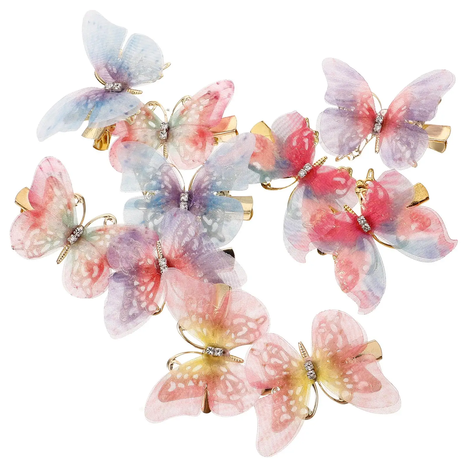 

10 Pcs Children Hairpin Butterfly Clips Accessories for Girls Modeling Cute Little Girl Hair Accessories Hair Barrettes