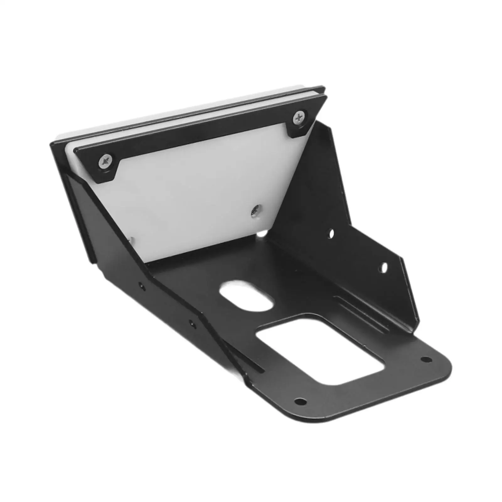 Sturdy Aluminum Trolling Motor Mount for Kayak Transom Mount Fishing Kayak Accessory with Locking Lip for Boats