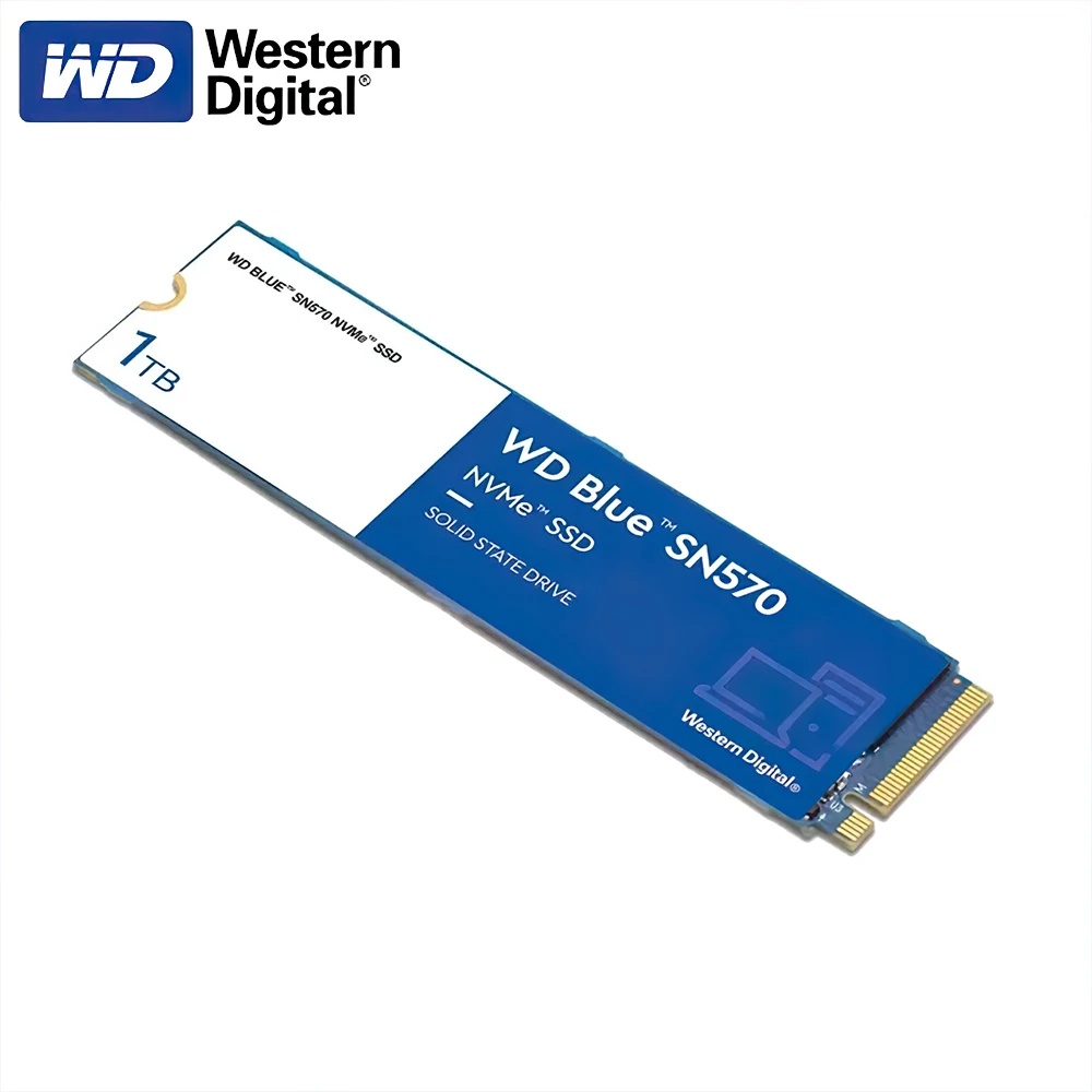 Western Digital WD Blue  SN580 NVMe 2TB 1TB 500GB SSD PCIe4.0 M.2 2280 Internal Solid State Drive For Laptops PC