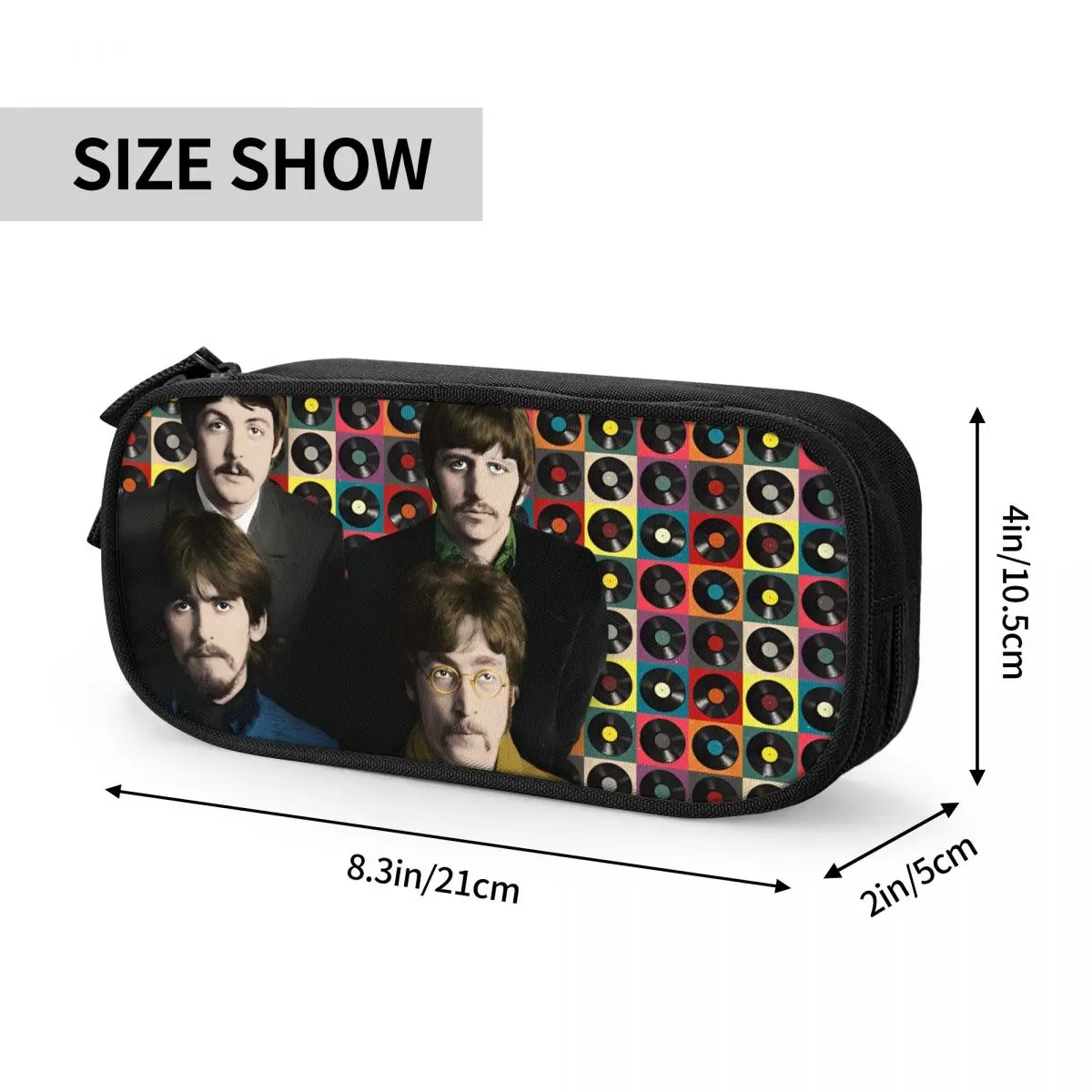 The Beatle Rock Band Pencil Case Pen Holder Bag Girl Boy Big Capacity School Supplies Gift Pencilcases