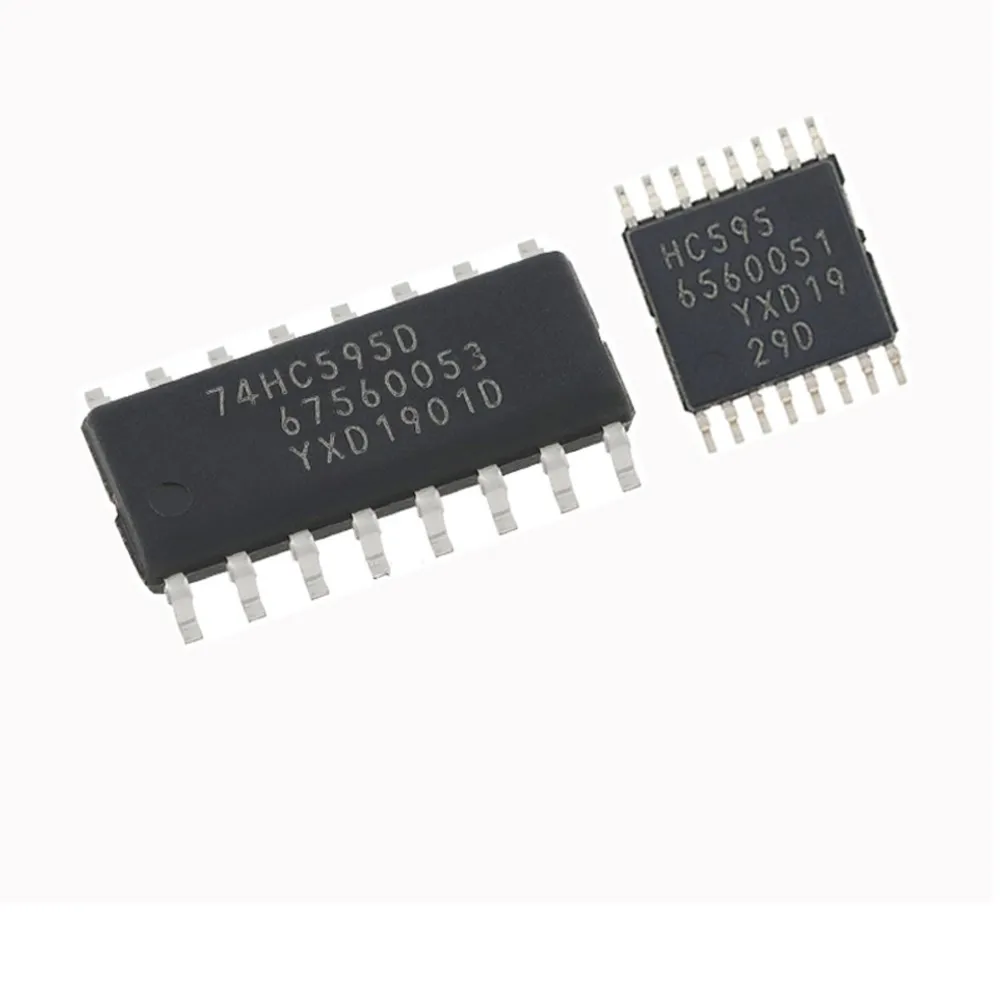 

10pcs 74HC595D SOP-16 74HC595PW TSSOP-16 74HC595 SMD 8-Bit Serial or Parallel Output Shift Register New Original