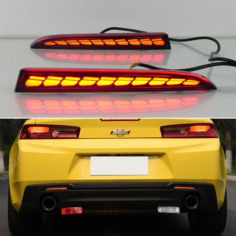 

Car Accessory LED Rear Reflector For Chevrolet Camaro 2016 - 2022 Auto Signal Indicator Tail Light Bumper Brake Lamp