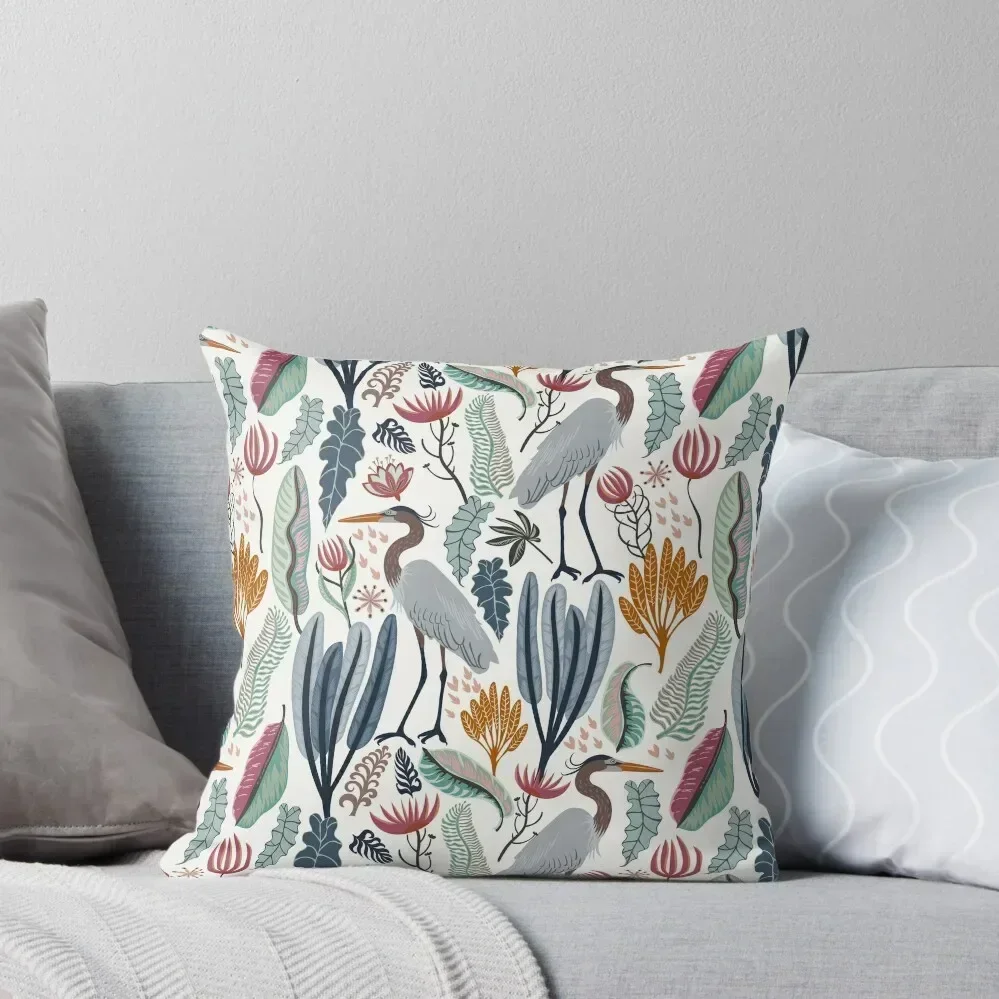 

Heron and plants Throw Pillow Cushions For Children Room decorating items Pillow Case Christmas christmas ornaments 2025 pillow