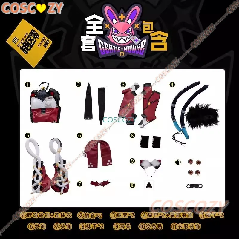 Jeu Mana Nekomiya Cosplay Costume, Perruque, Zenless Zone ontari, Gentle House, Ruse Hares, NekomMiSleeves, Uniforme, Bas