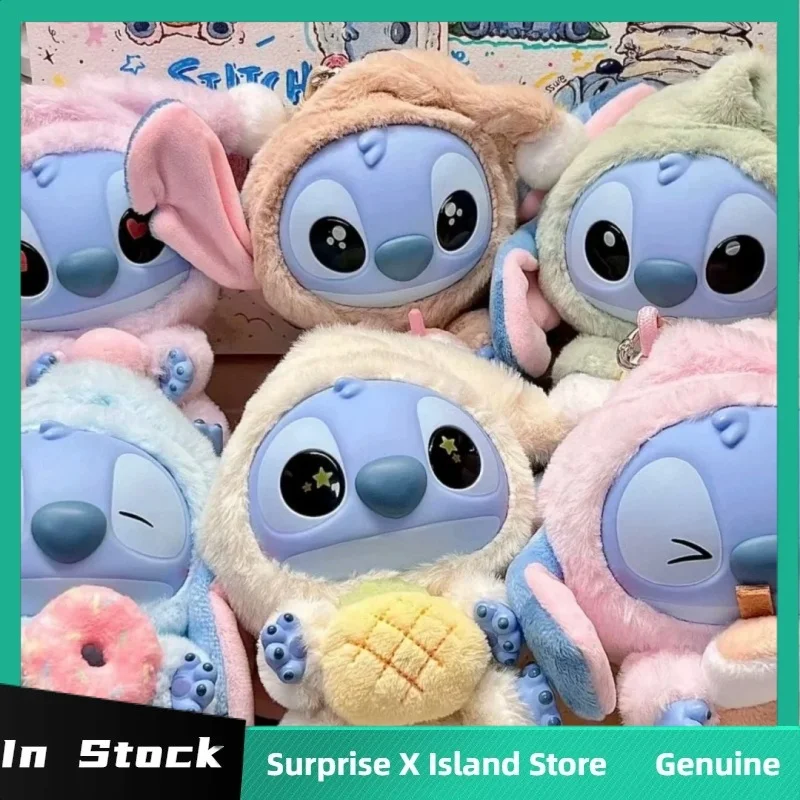 

Nwe Genuine Stitch Eat Some Thing Before Sleep Series Vinyl Blind Box Bag Pendant Cute Trendy Toys Doll Mystery Box Adult Gift
