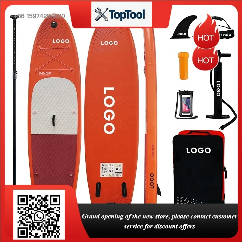 Wholesale Factory Supply Inflatable SUP Paddle Board, Multifunctional Inflatable Surfboard for Surfing, Yoga & Recreation