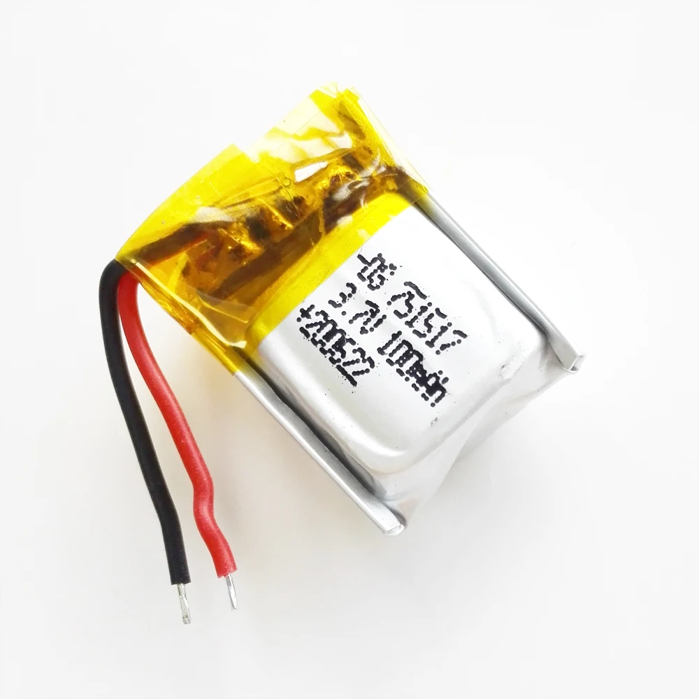 3.7V 20C 100mAh Lipo Lithium Polymer Rechargeable Battery 751517 For CX-10 CX-12 JJ810 JJ820 V646 V676