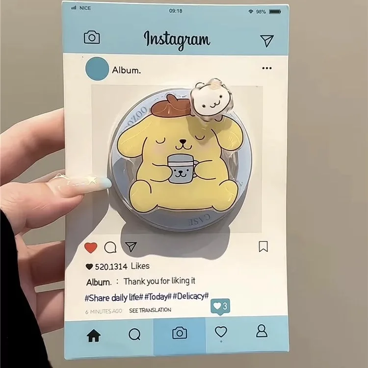 新しい漫画の泣き虫赤ちゃん、マグセーフ磁気ホルダーに適しています、携帯電話エアバッグ、デスクトップ、強力な吸着、サムスン、シャオミ用