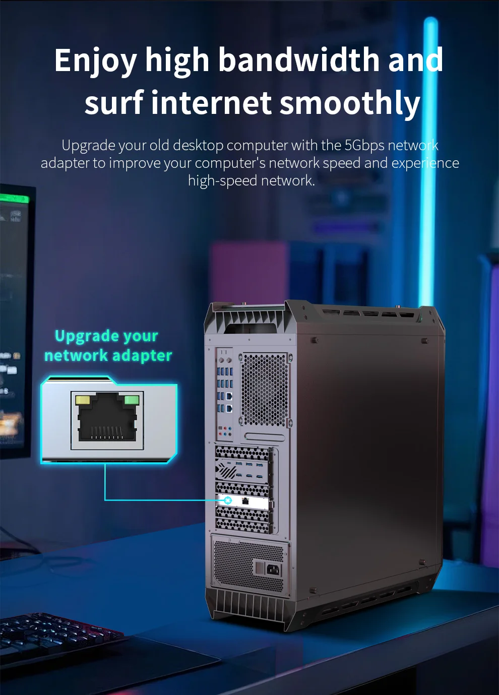 Comfast PCI-E ネットワークコントローラカードイーサネット PCI-E ワイヤレスアダプタコンバータ拡張アダプタカード Windows 7/10/11/Linux 用