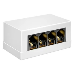 Adaptateur 4 voies RJ45 vers RJ11, convertisseur Netword vers téléphone pour la maison et le bureau, pour une communication claire et IMACommunication