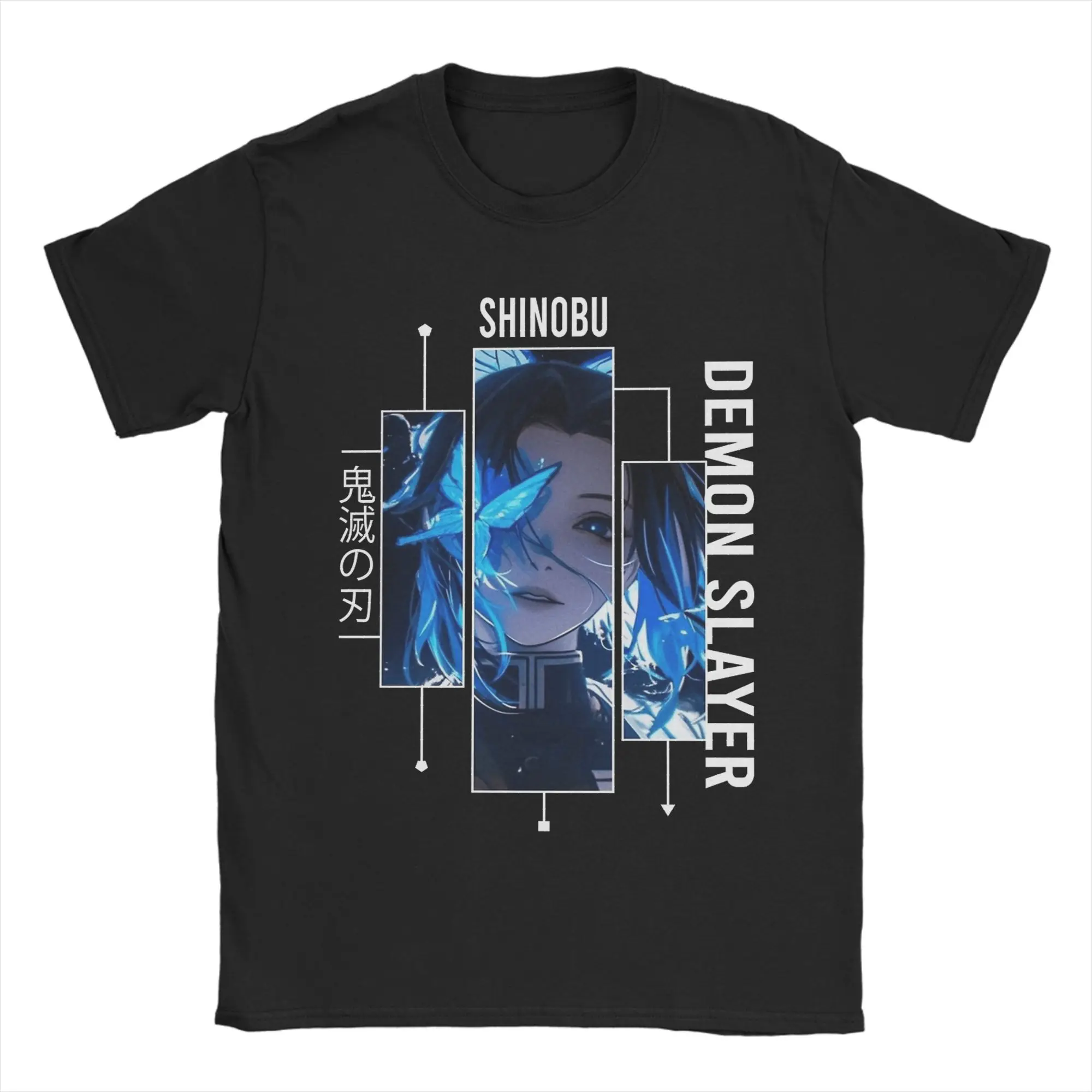 

Men's T-Shirt Shinobu Kocho Demon Slayer Anime Leisure Cotton Tee Shirt Short Sleeve T Shirt Round Neck Clothes Unique