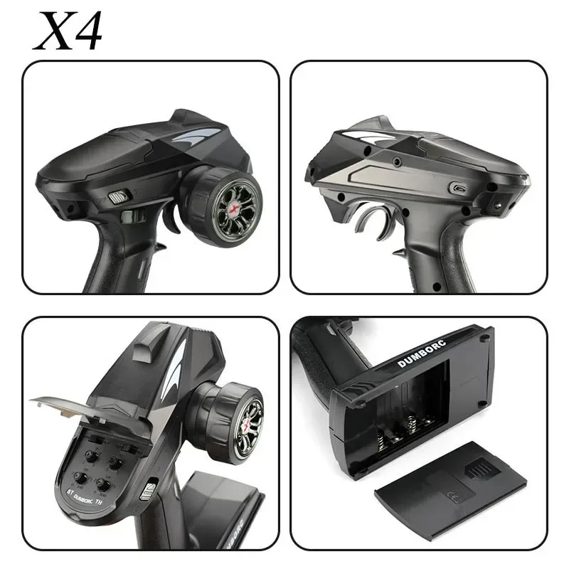 DUMBORC X4 X6 2.4GHz 4CH 6CH Trasmettitore P6F P6DC P6FG P6DCG Giroscopio Ricevitore per RC Auto Camion Serbatoio Crawler Barca Axial SCX10 D90