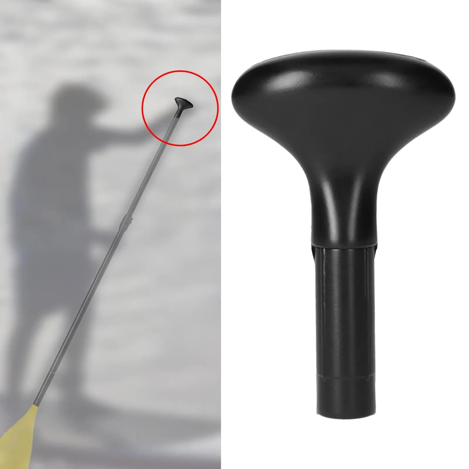 Canoe Paddles T Handle T Shaped Handle Straight Rod Paddle Grip Stand Up Paddles T Handle for Boat Surfing Kayak Surfboard Shaft