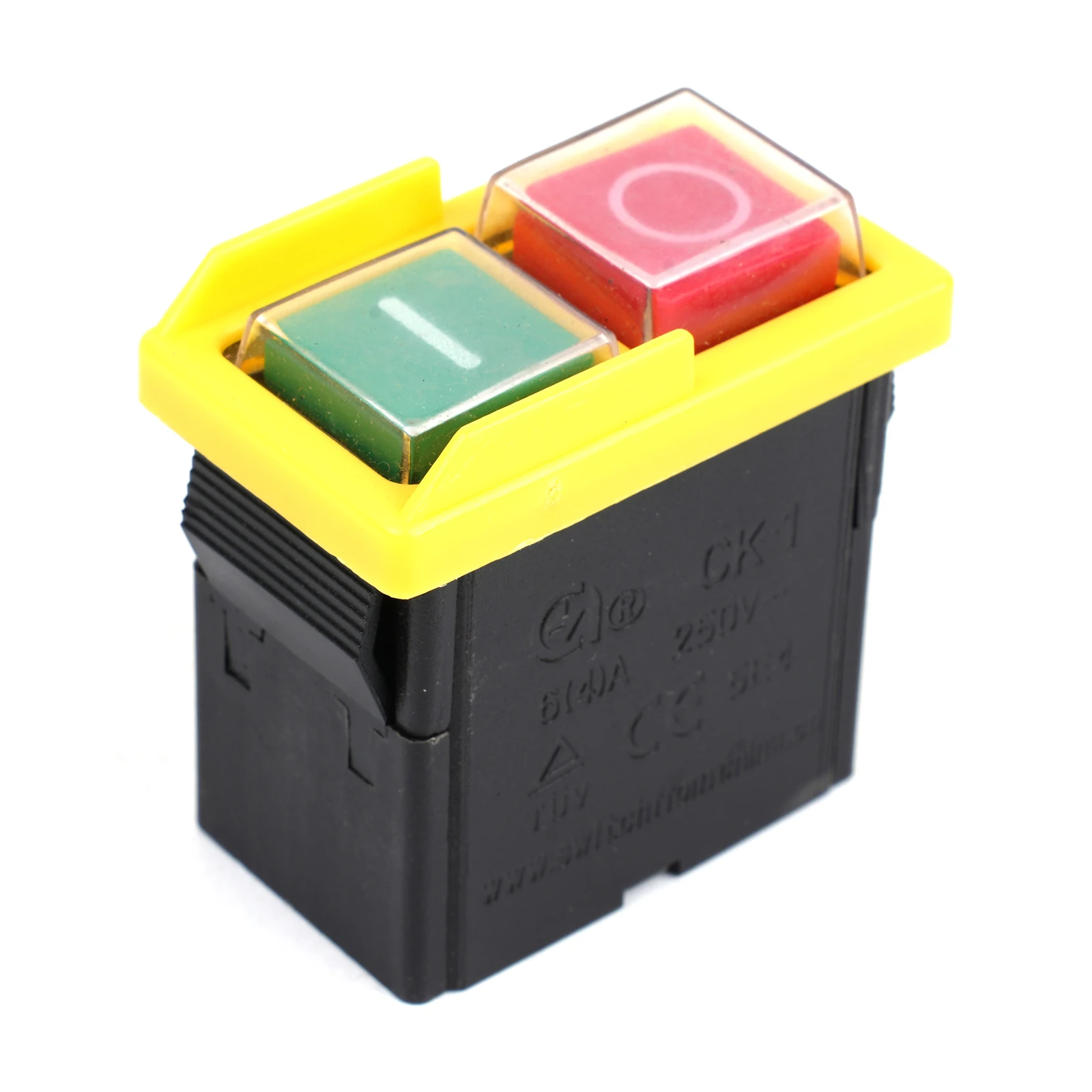 KJD6 Model Push Button Switch 250V AC 6(4)A for Machine Saw Cutter and Drill Equipment with High Operational Durability